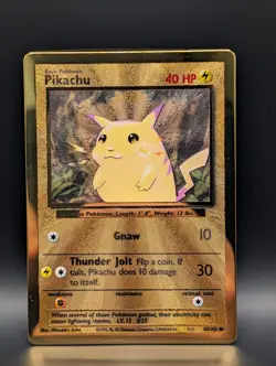 Pokemon Pikachu - (Celebrations Metal Card) 058/102 Holo RAW/LP ⚡🃏 ⚡ - Image 1