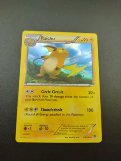 Pokemon Card Raichu 43/146 XY Base Set Holo Rare NM - Image 1