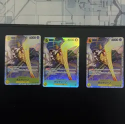 One Piece Card Game Borsalino EB04-040 Holo Japanese Lot of 3 Character Cards - Image 1