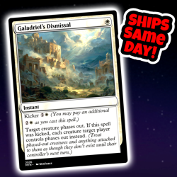 Galadriel's Dismissal - Custom Art Magic: The Gathering Playtest Card - Image 1