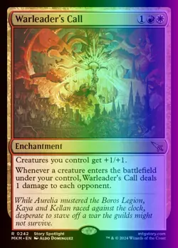 MTG Warleader's Call (242/462) Murders at Karlov Manor NM FOIL - Image 1