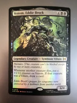 Magic the Gathering: Spider-Man #12 Venom, Eddie Brock Foil - Image 1