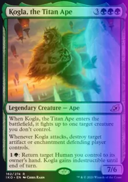 MTG Kogla, the Titan Ape (162/434) Ikoria Lair of Behemoths LP FOIL - Image 1