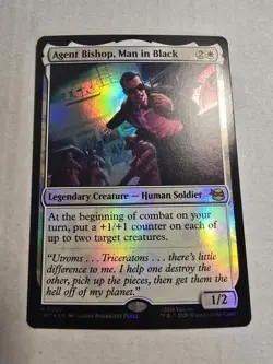 MTG Agent Bishop, Man in Black [TMT - 2] - NM [Foil] - Image 1