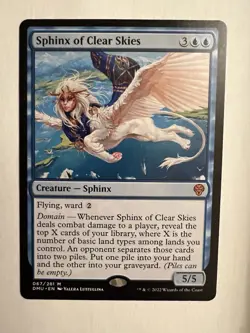 MTG Magic the Gathering Sphinx of Clear Skies 067/281 Dominaria United NM - Image 1