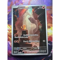 Pokemon Charmander 168/165 Scarlet & Violet 151 Illustration Rare Holo Card - Image 1