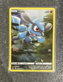 Riolu GG26/GG70 Crown Zenith Galarian Gallery Full Art Holo Card Pokemon TCG - Image 1
