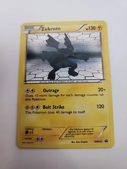 2011 Pokemon TCG Black & White Zekrom Black Star Promo Holo Rare BW005 LP - Image 1