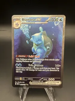 Pokemon Blastoise ex 200/165 Scarlet & Violet 151 Special Illustration Rare - Image 1
