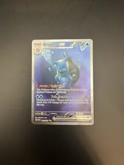 Pokemon Blastoise ex 200/165 Scarlet & Violet 151 Special Illustration Rare - Image 3