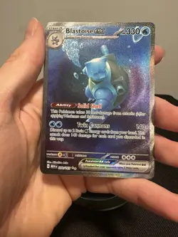 Pokemon Blastoise ex 200/165 Scarlet & Violet 151 Special Illustration Rare - Image 5