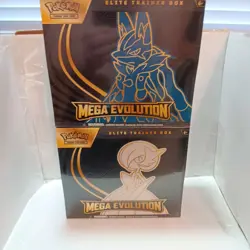 Pokemon Mega Evolution x2 Elite Trainer Box Booster Bundle Booster Pack Art Set - Image 2