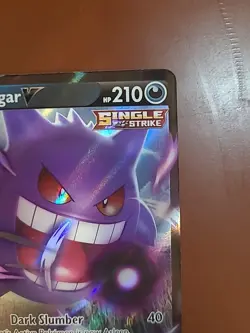 Pokemon Gengar v TCG Sword & Shield Fusion Strike Holo Ultra Rare Card 156/264 - Image 3