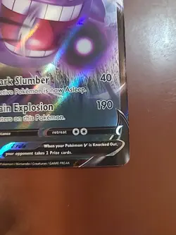 Pokemon Gengar v TCG Sword & Shield Fusion Strike Holo Ultra Rare Card 156/264 - Image 4