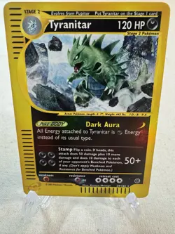 Pokemon Tyranitar Expedition Reverse Holo Rare 120 HP Stage 2 29/165 2002 Eng - Image 1