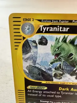 Pokemon Tyranitar Expedition Reverse Holo Rare 120 HP Stage 2 29/165 2002 Eng - Image 2