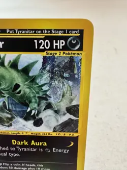 Pokemon Tyranitar Expedition Reverse Holo Rare 120 HP Stage 2 29/165 2002 Eng - Image 3