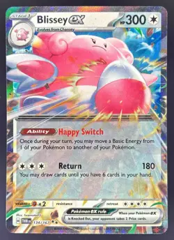 2024 Pokemon Gaming SV Twilight Masquerade - TWM EN Blissey ex #134/167 - Image 1