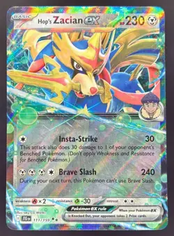 2025 Pokemon Gaming SV Journey Together - JTG EN Hop's Zacian ex #111/159 - Image 1