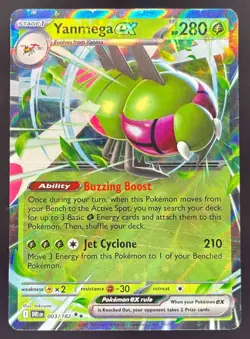 2025 Pokemon Gaming SV Destined Rivals - DRI EN Yanmega ex #003/182 - Image 1
