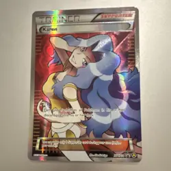 Pokemon Karen Trainer Supporter Full Art Promo Holo Alternate Art XY177A - Image 1