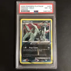 2009 POKEMON PLATINUM ARCEUS LV. 100 #AR1 HOLO PSA 8 NM-MT DARK - Image 1