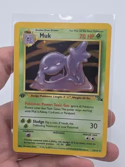 MUK - 1st EDITION 1999 POKEMON FOSSIL 1ST EDITION #13 - HOLO - Image 1