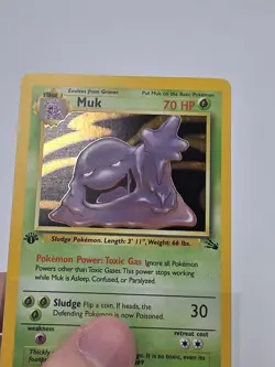 MUK - 1st EDITION 1999 POKEMON FOSSIL 1ST EDITION #13 - HOLO - Image 3