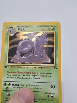 MUK - 1st EDITION 1999 POKEMON FOSSIL 1ST EDITION #13 - HOLO - Image 4