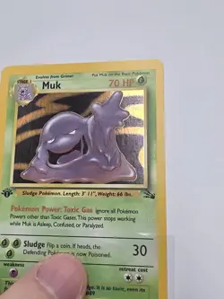 MUK - 1st EDITION 1999 POKEMON FOSSIL 1ST EDITION #13 - HOLO - Image 5