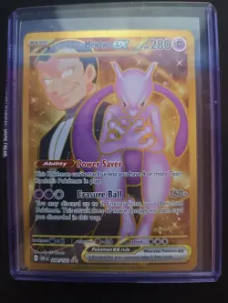 Pokemon TCG Team Rockets Mewtwo EX Special Illustration Destined Rivals - Image 1