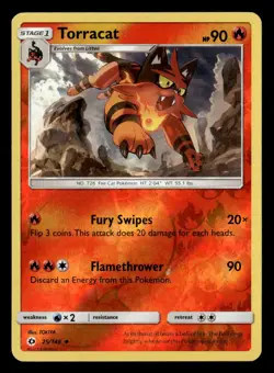 Pokemon Torracat #25/149 tcg Near Mint or Better - Image 1