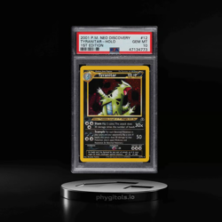 Pokemon Tyranitar Neo Discovery 1st Edition Holo Rare #12 PSA 10 Gem Mint - Image 1