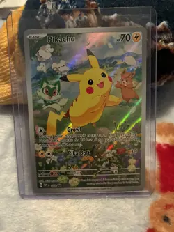 Pikachu SVP 088 Black Star Promo Scarlet & Violet Full Art Holo Pokemon TCG - Image 1