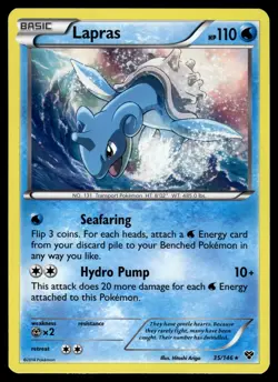 Lapras 35/146 Holo Rare XY Pokemon vLP - Image 1