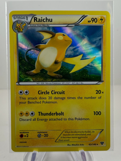 Raichu 43/146 Holo Rare XY Base Set Pokemon TCG - NM/LP - Image 1