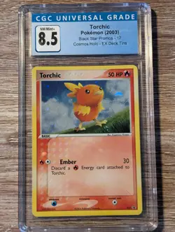 2003 Pokemon Black Star Promos Torchic Holo #17 CGC 8.5 - Image 1