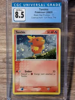 2003 Pokemon Black Star Promos Torchic Holo #17 CGC 8.5 - Image 2