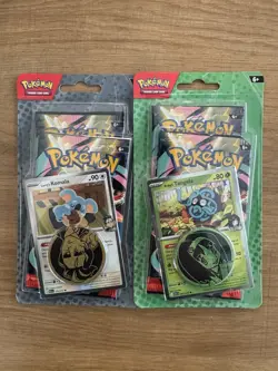 LOT OF 2 Pokemon TCG Ascended Heroes 2-Pack Blister Erika Larry FACTORY SEALED - Image 1