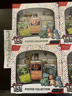 SEALED Lot of (5) Pokemon Scarlet & Violet 151 Poster Collection Box New - Image 5