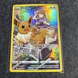 Eevee TG11/TG30 Pokemon Brilliant Stars Trainer Gallery Ultra Rare Holo NM - Image 1