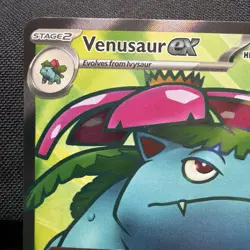 Pokemon 2023 Scarlet & Violet 151 Venusaur EX 182/165 Ultra Rare Full Art NM - Image 3