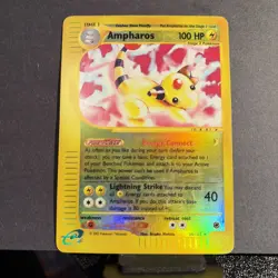 Pokemon TCG Ampharos 34/165 Rare Reverse Holo Expedition Base Set - Image 1