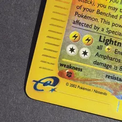 Pokemon TCG Ampharos 34/165 Rare Reverse Holo Expedition Base Set - Image 5