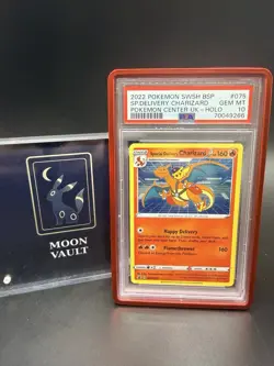 Pokemon Special Delivery Charizard SWSH075 2022 Promo PSA 10 15% Gem Rate - Image 1