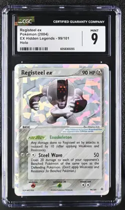 Pokemon Registeel ex EX Hidden Legends Ultra Rare #99 CGC 9 psa - Image 1