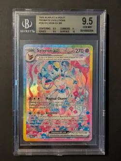 Pokemon Sylveon ex Prismatic Evolutions SIR #156 BGS 9.5 Gem Mint - Image 1