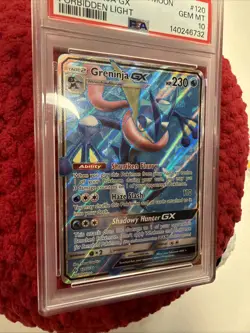 2018 POKEMON Greninja GX Forbidden Light Full Art 120/131 - PSA 10 Gem Mint - Image 4
