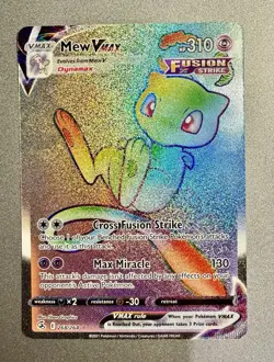 Pokemon TCG Mew VMAX 268/264 CGC 19 Fusion Strike Secret Rare Rainbow Rare - NM - Image 1