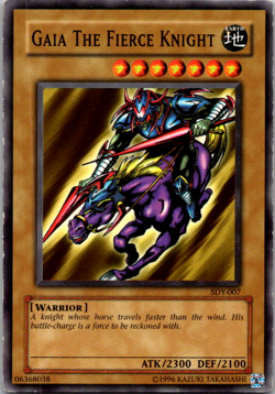 Yugioh TCG - 1x Gaia the Fierce Knight - SDY-007 - Vintage - Unlimited 2002 - Image 1